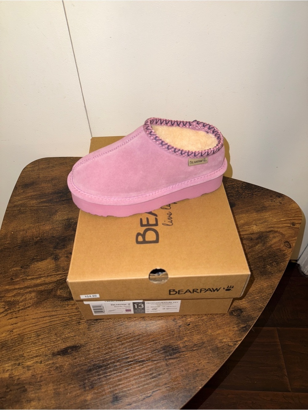 Bearpaw kids martis slip on boots sz 13